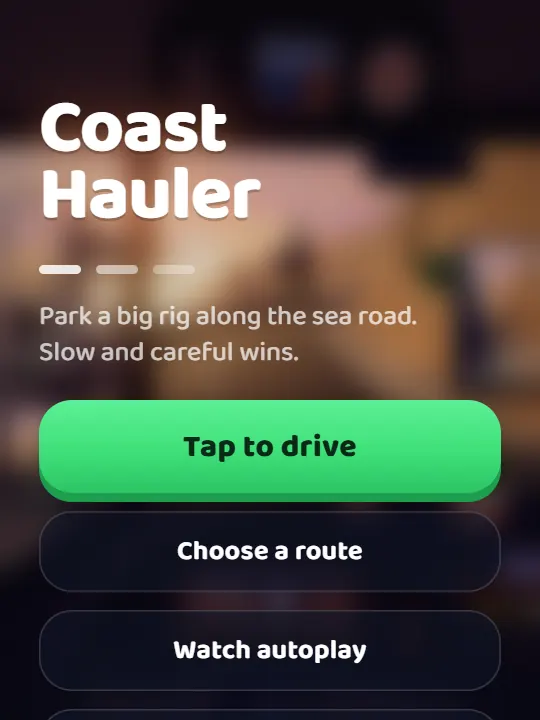 Coast Hauler — game screen