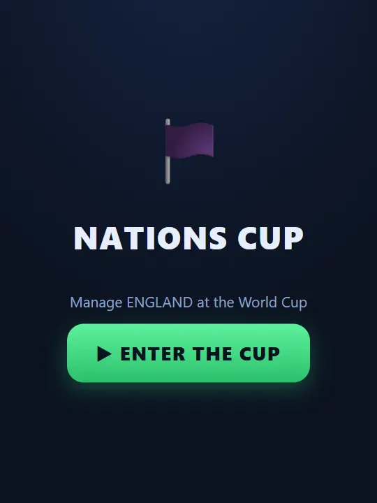 Nations Cup — game screen