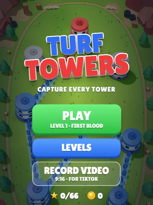 Turf Towers — game screen